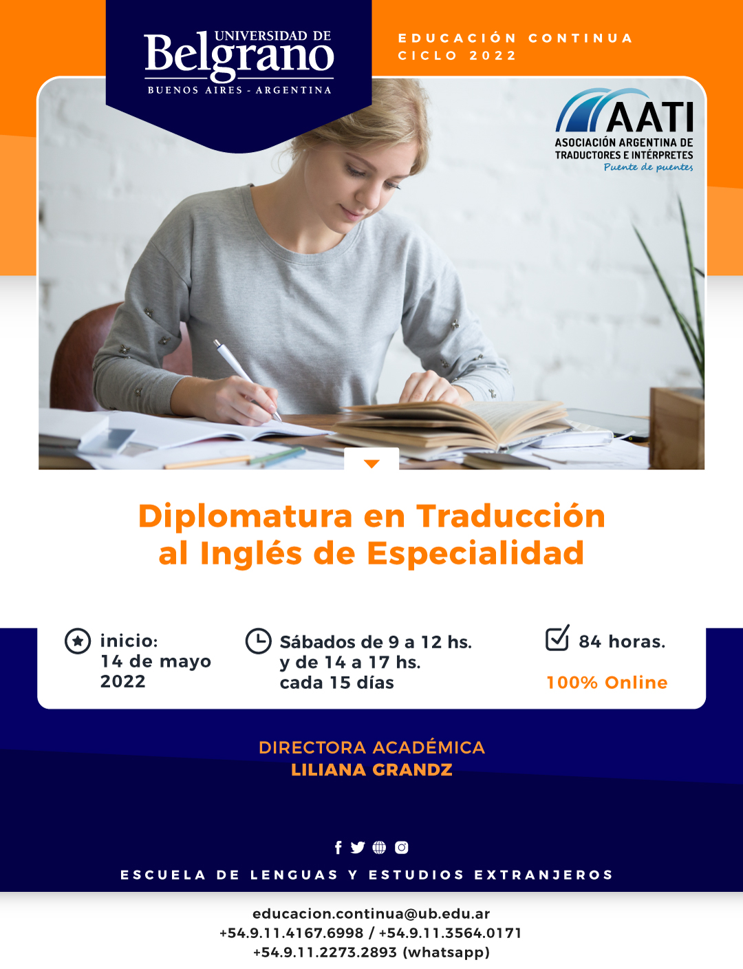Diplomatura en Traducción al Inglés de Especialidad 2022
