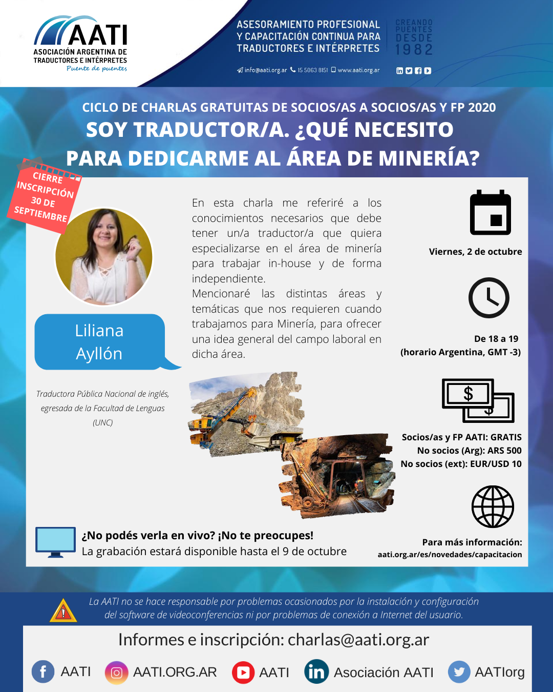 CERRADO: Soy traductor/a. ¿Qué necesito para dedicarme al área de minería?