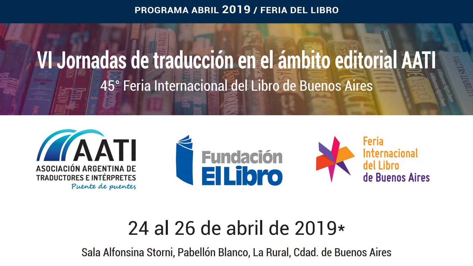 VI Jornadas de traducción en el ámbito editorial AATI