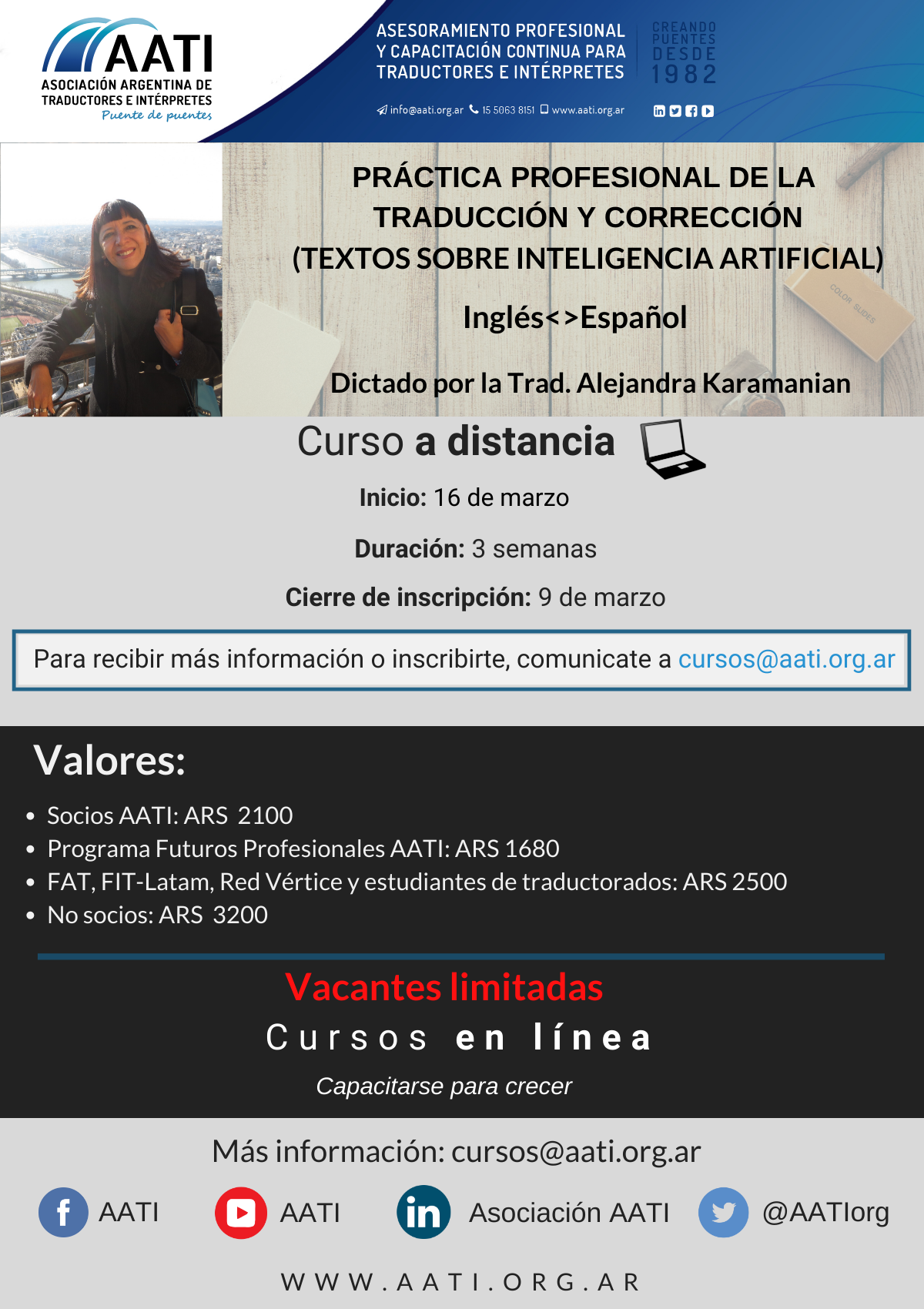 CERRADO: Práctica profesional de traducción y corrección (primera edición 2020)