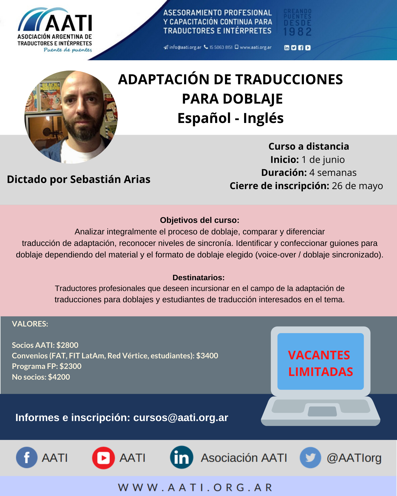 CERRADO: Adaptación de traducciones para doblaje español-inglés