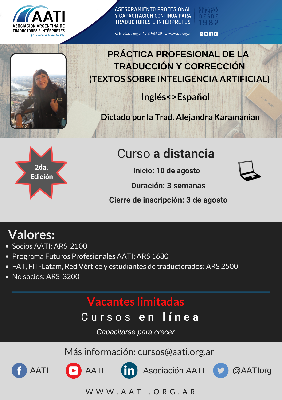 CERRADO: Práctica profesional de la traducción y corrección: Inteligencia artificial - Segunda edición