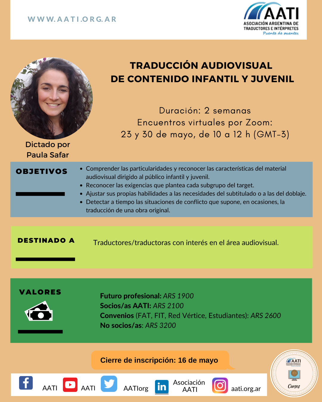 CERRADO: Traducción audiovisual de contenido infantil y juvenil