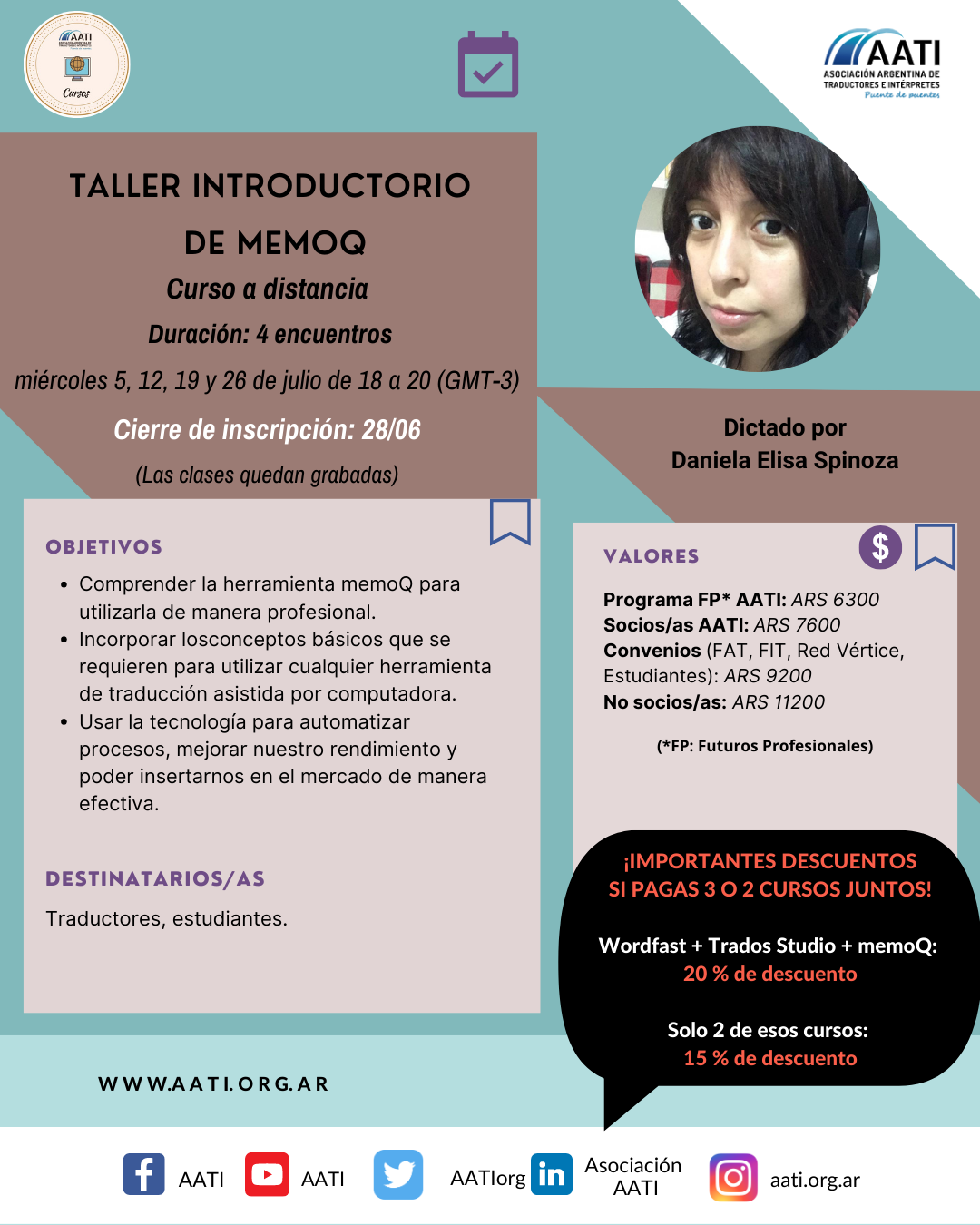 CERRADO: Taller introductorio de memoQ