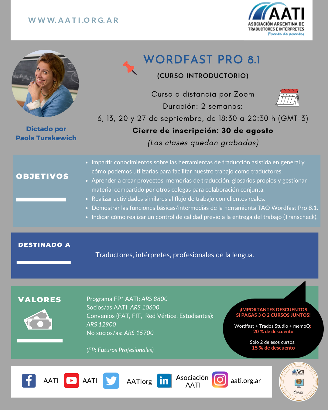 CERRADO: Wordfast Pro 8.1 - Curso introductorio