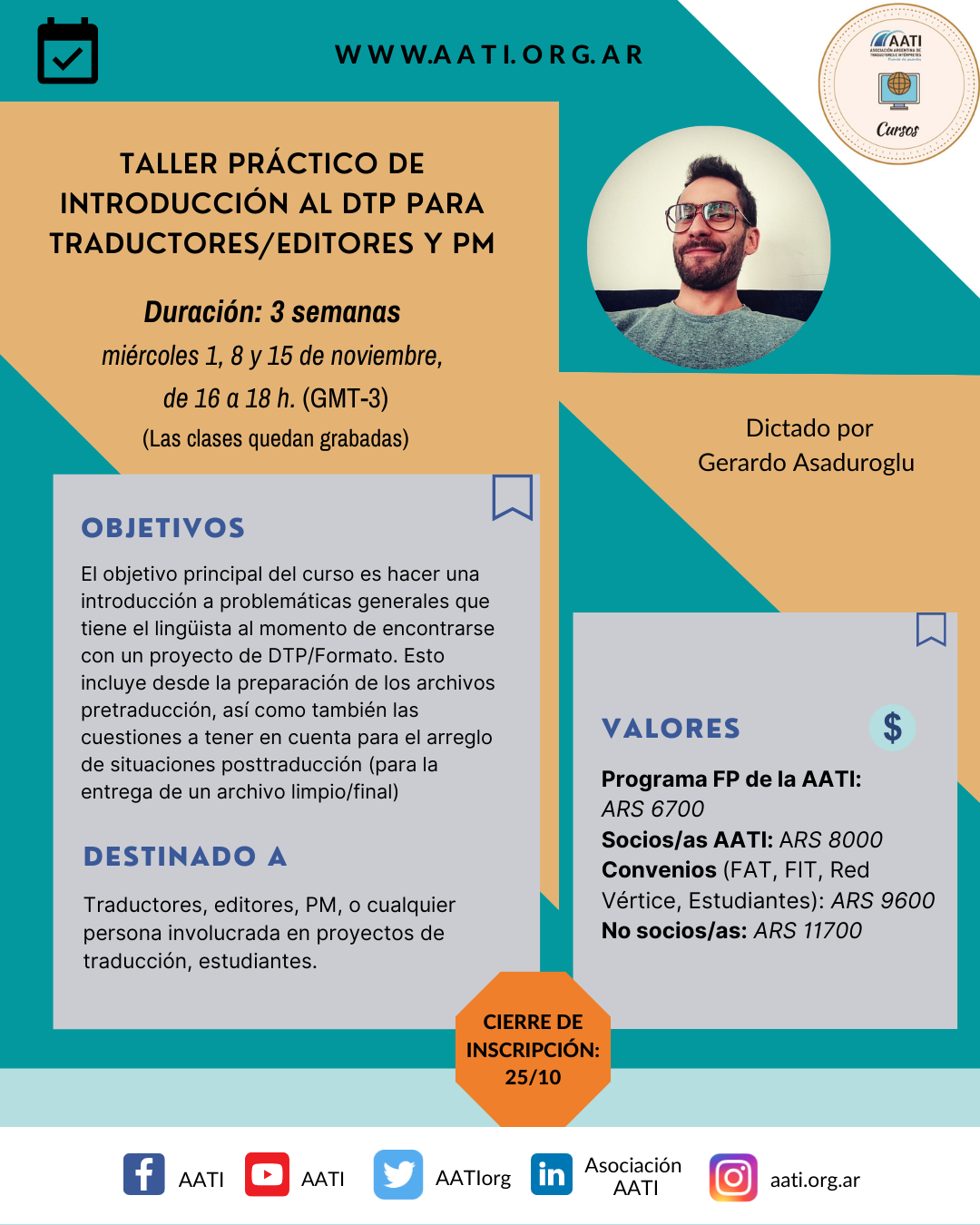 CERRADO: Taller práctico de introducción al DTP para traductores/editores y PM
