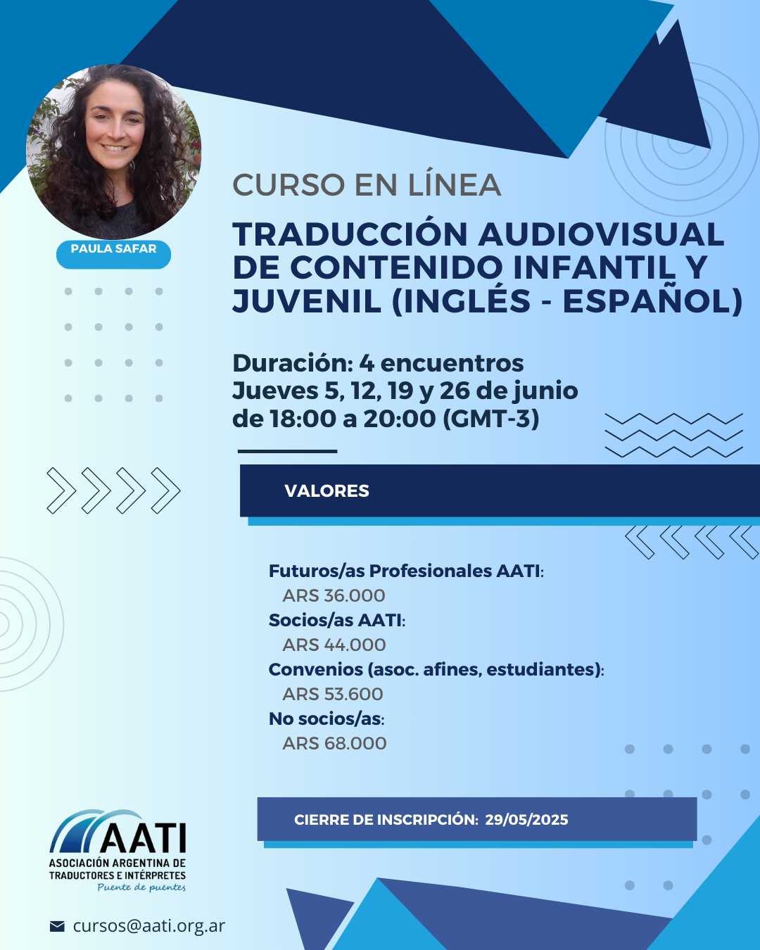 CERRADO: Traducción audiovisual de contenido infantil y juvenil (ing-esp)
