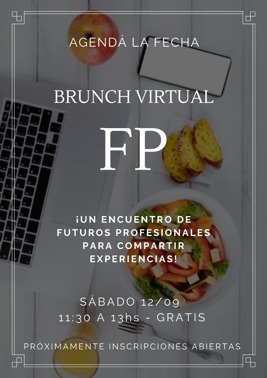Adelanto: Brunch virtual Futuros Profesionales