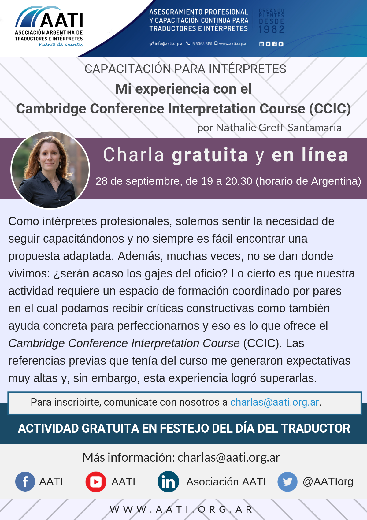 CERRADO: Mi experiencia con el Cambridge Conference Interpretation Course