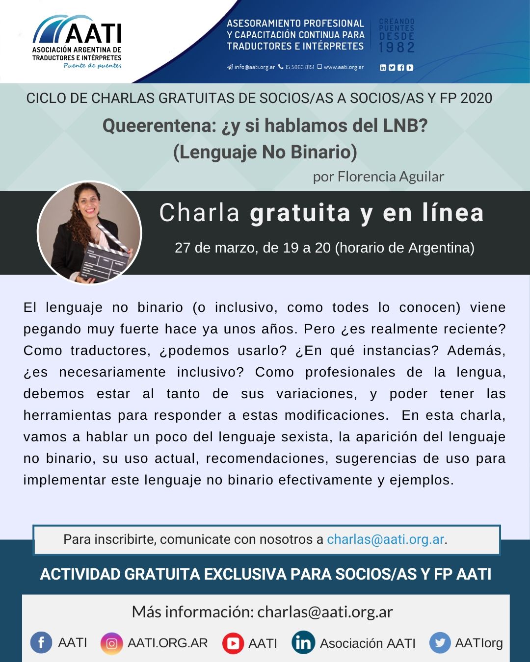 CERRADO: Charla sobre lenguaje no binario