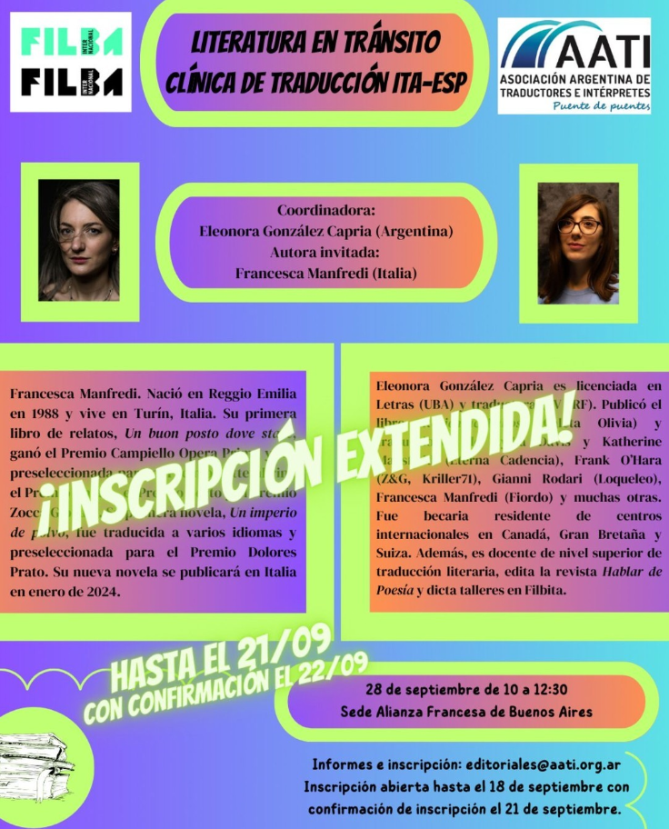 Clínica de traducción: Literatura en tránsito