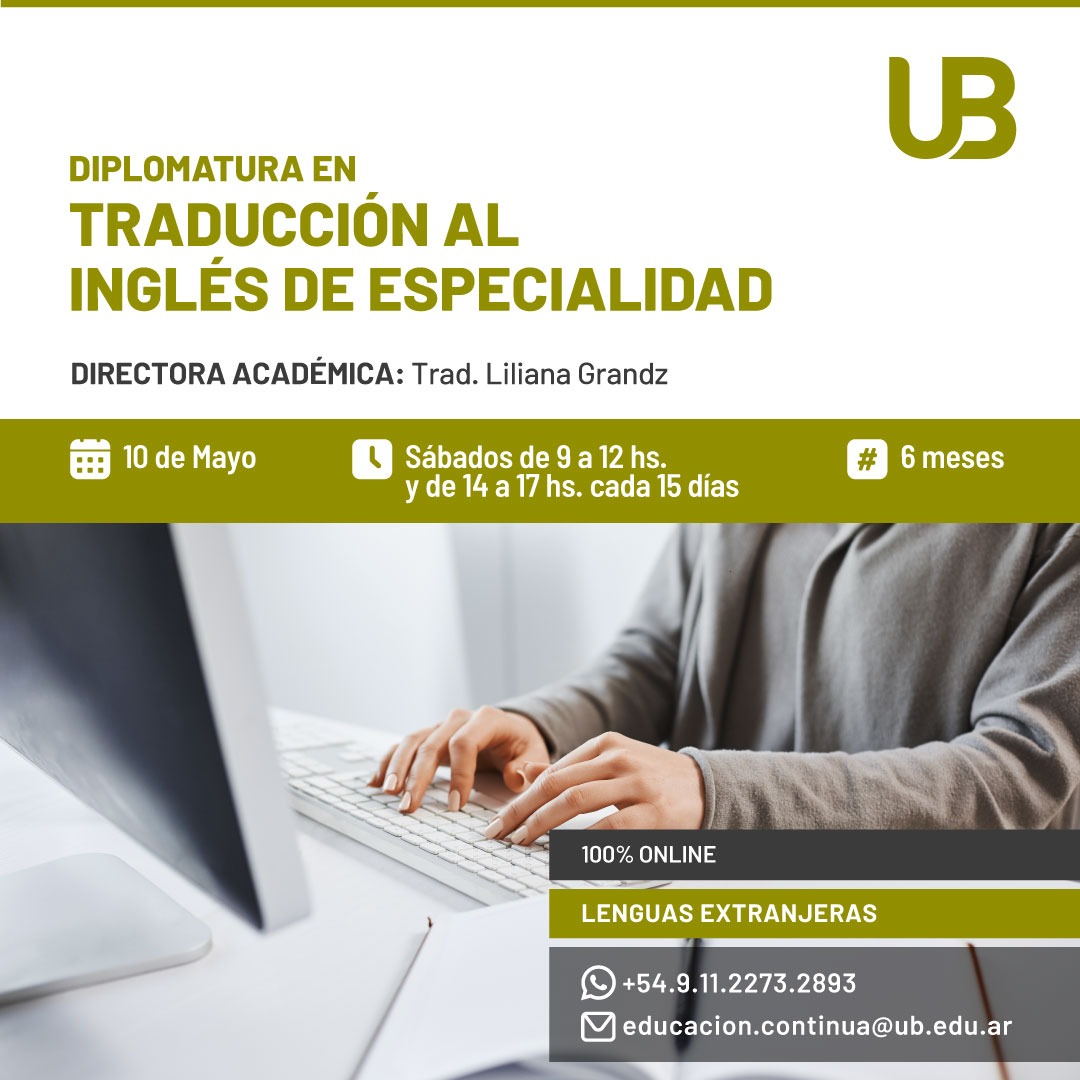 Diplomatura en Traducción al Inglés de Especialidad
