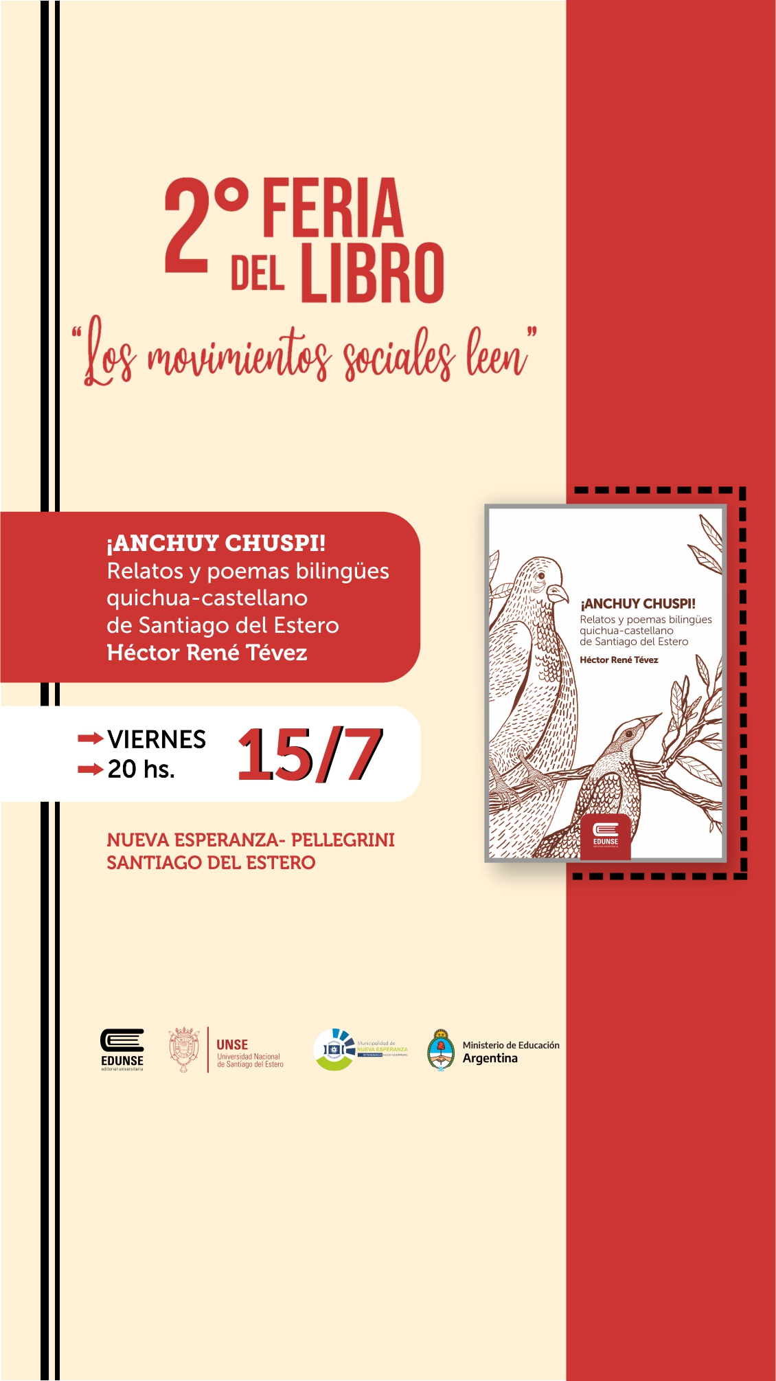 ¡Anchuy Chuspi! en la segunda Feria del Libro de Santiago del Estero