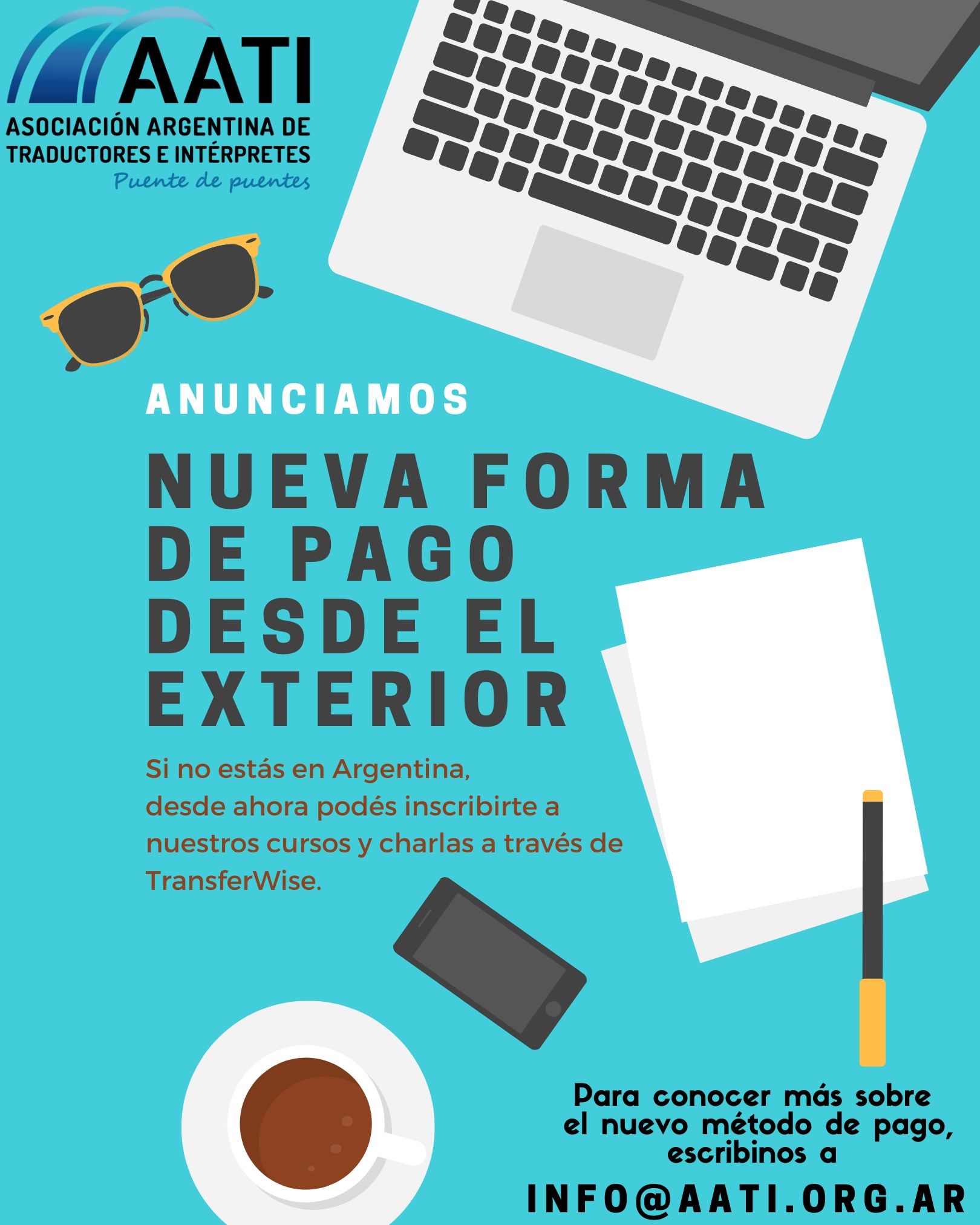 Nuevo método de pago desde el exterior