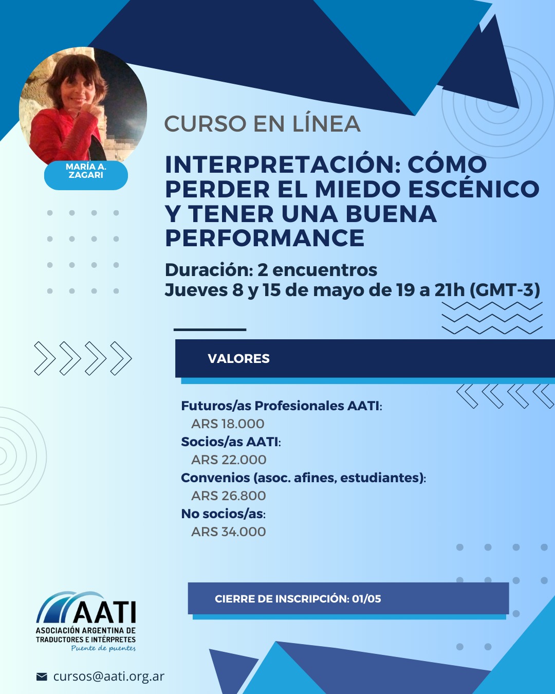 CERRADO: Interpretación: cómo perder el miedo escénico y tener una buena performance