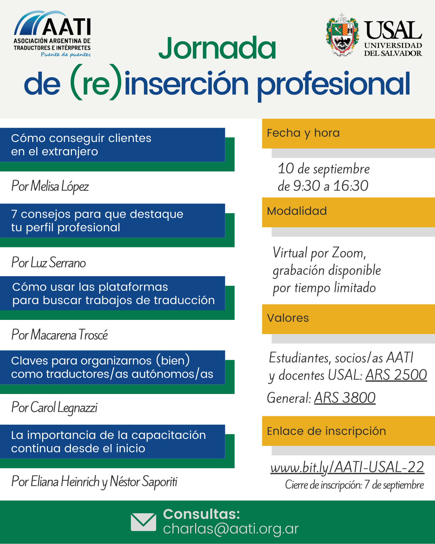 CERRADO: Jornada de (re)inserción profesional