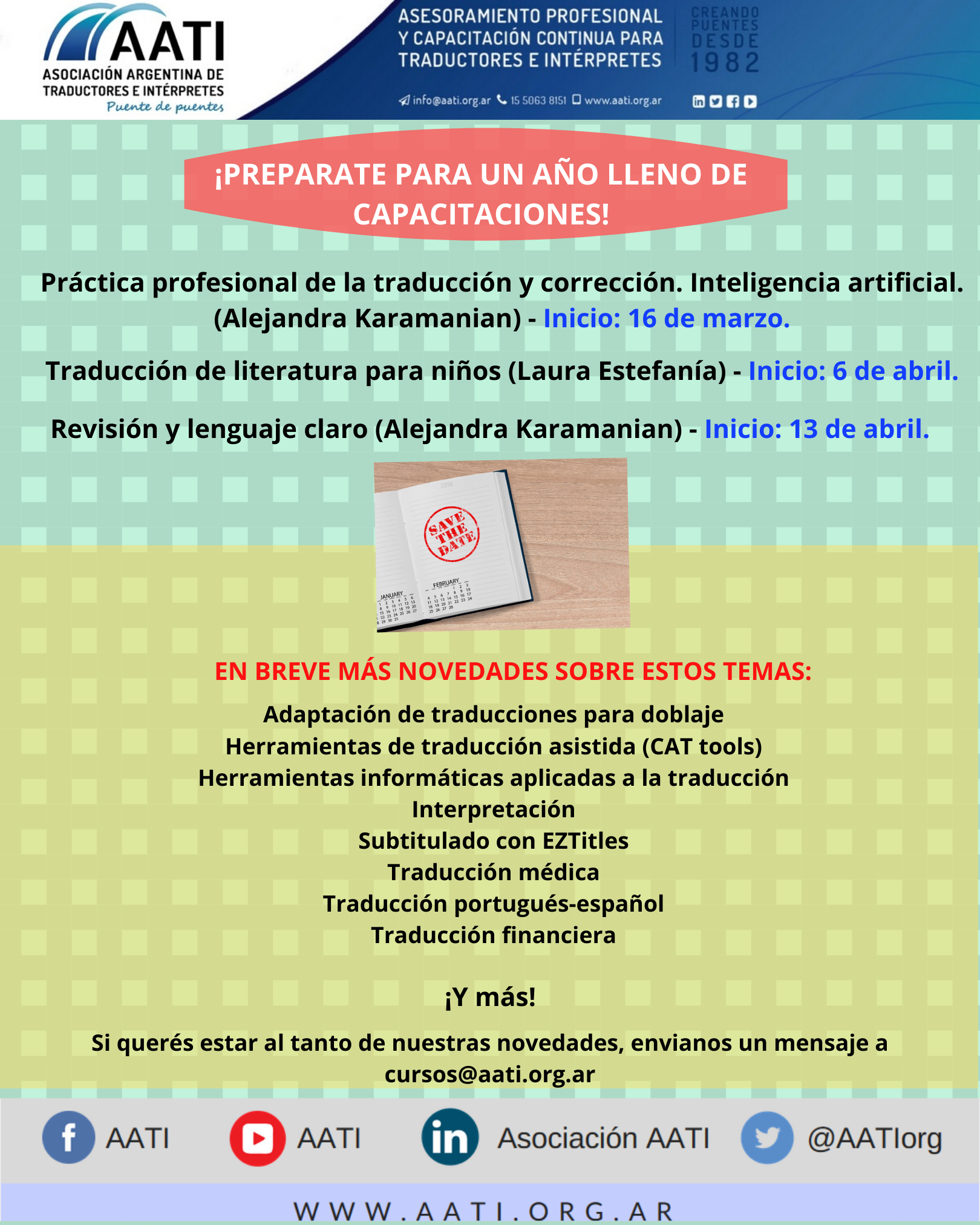 Propuestas de capacitación 2020